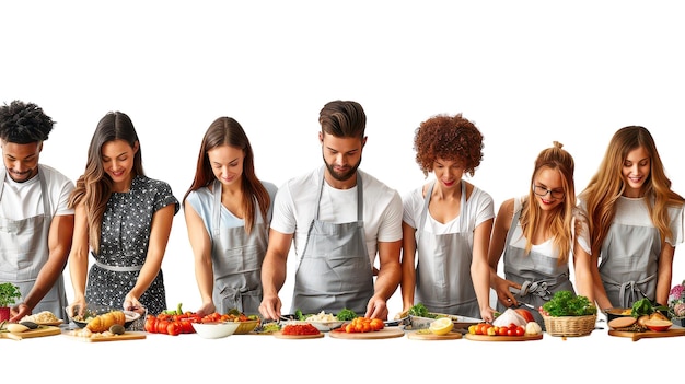 Satisfied cooks sharing meal